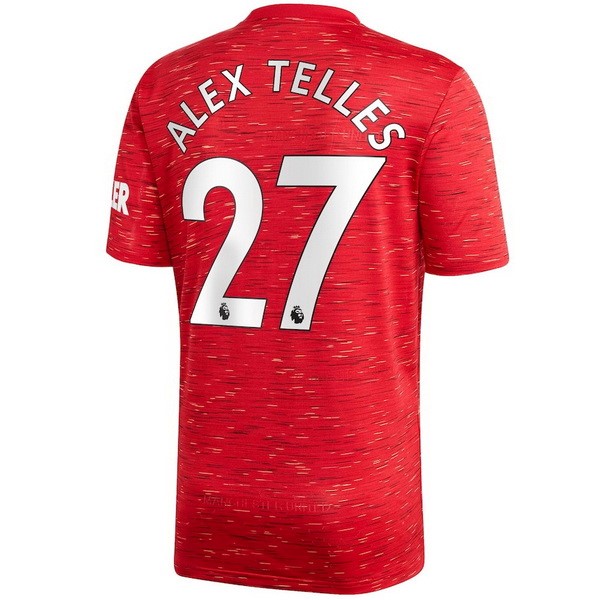 Camiseta Manchester United NO.27 Alex Telles 1ª Kit 2020 2021 Rojo